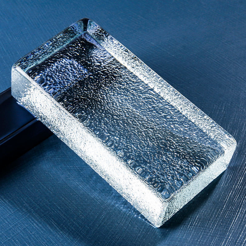 Tangerine Skin Solid Glass Bricks