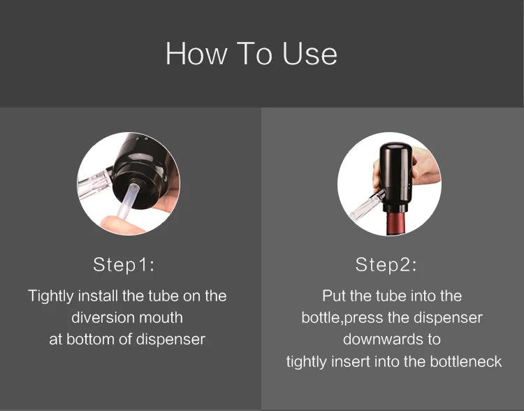 instructions of how to use aerator