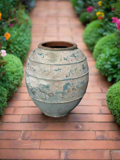 Blue Ancient 2 Rib Belly Urn