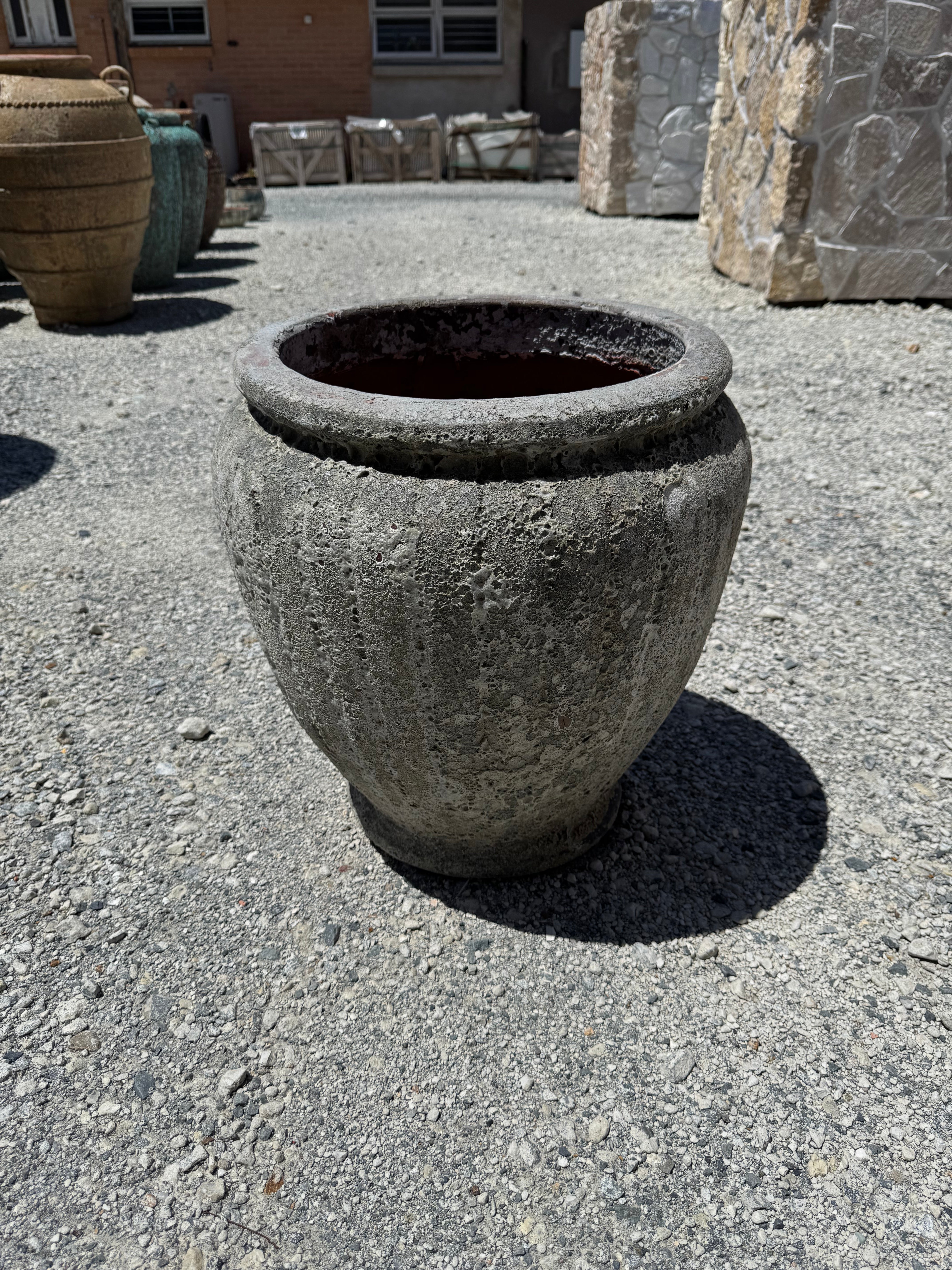 Lava Rock Atlantis Garden Urn in medium size