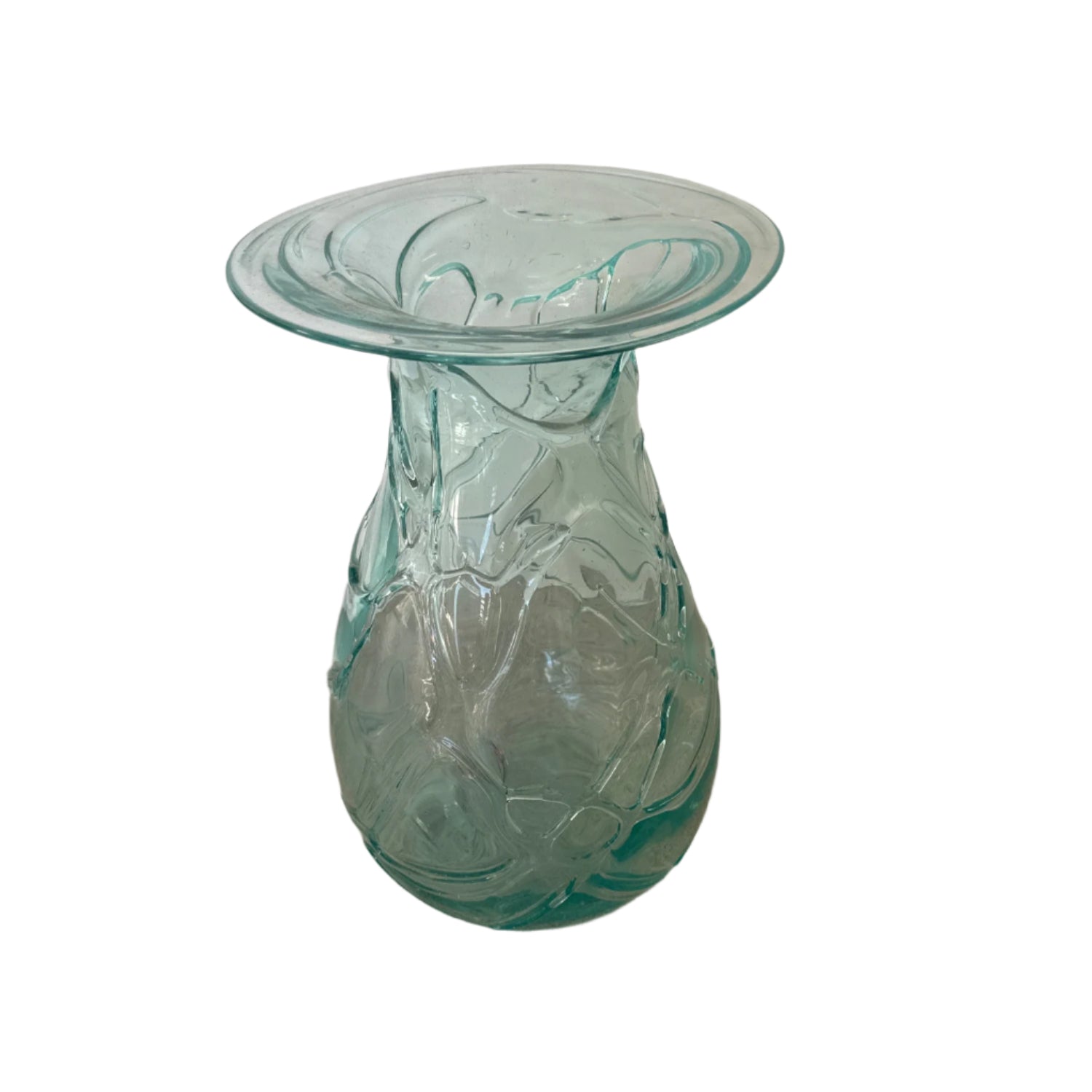 Short Glass Lava Vase