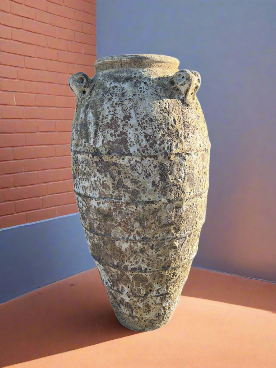 Tall XL Lava Rock Rib Urn