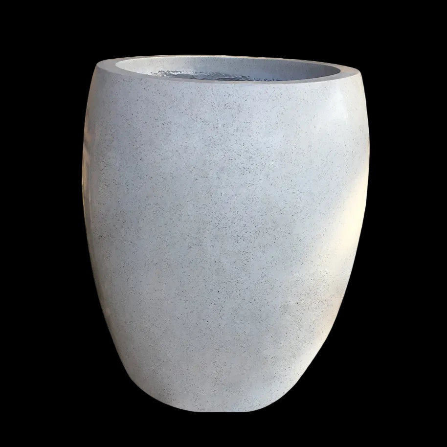 Luxurious Large White terrazzo Stone Garden Pot