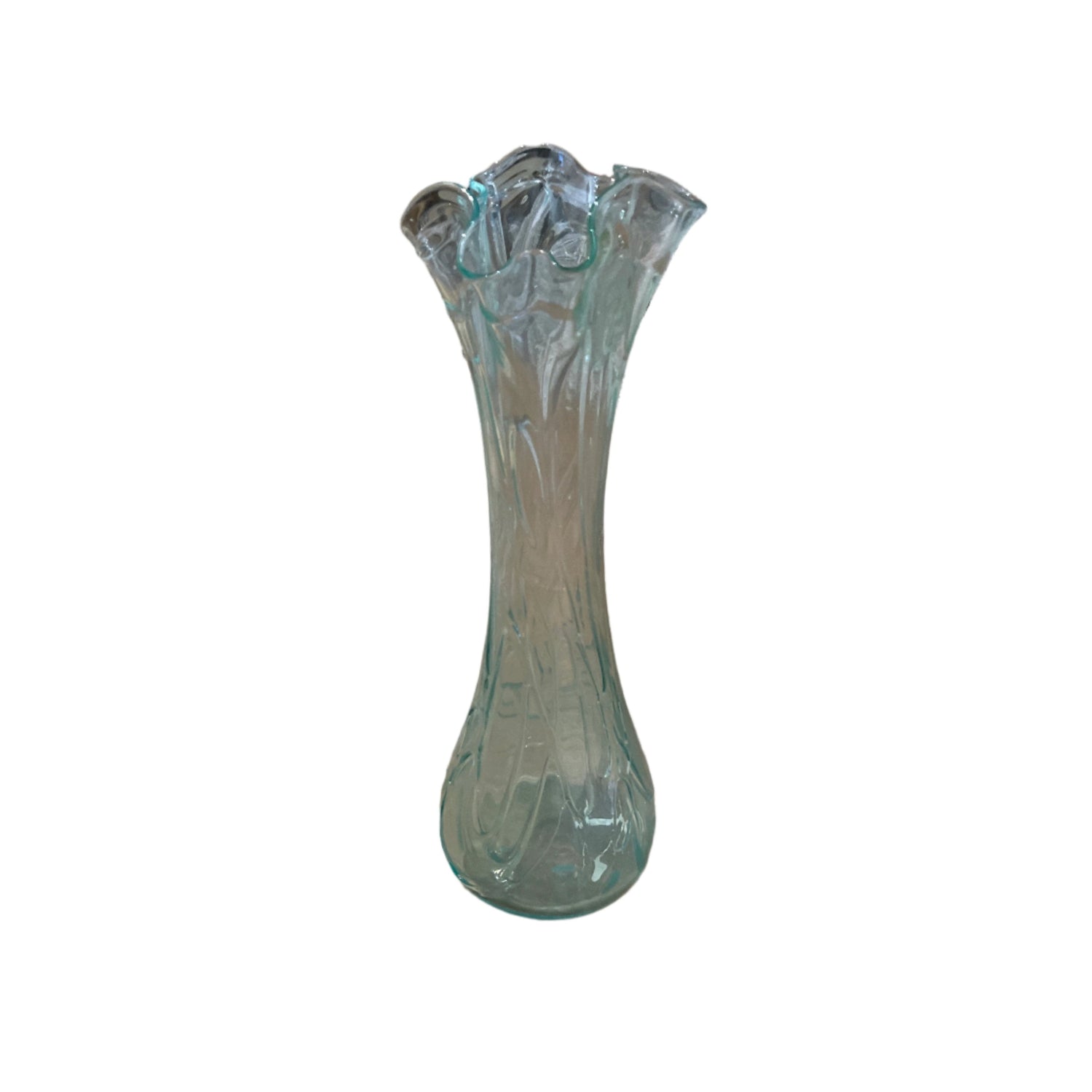 clear Lava Teardrop glass vase