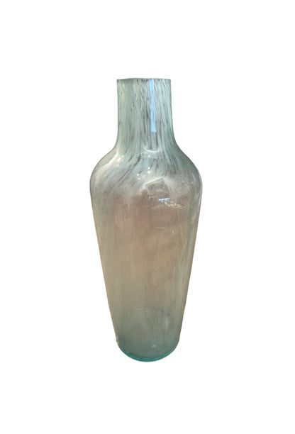 clear smokey glass vase