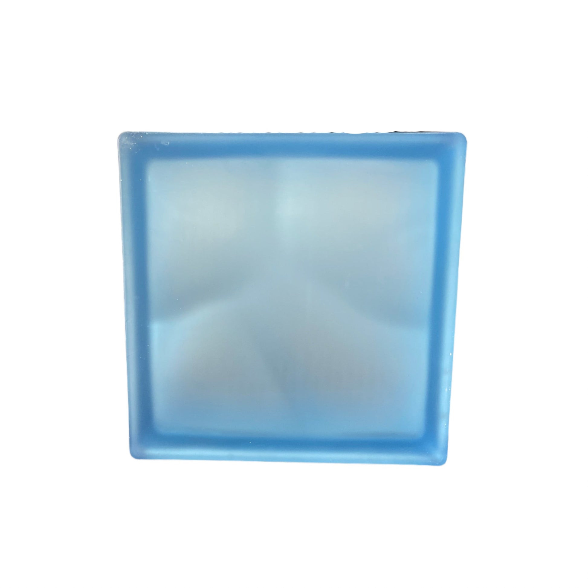 misty cloudy blue glass blocks