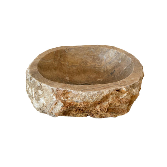 natural organic Travertine stone basin