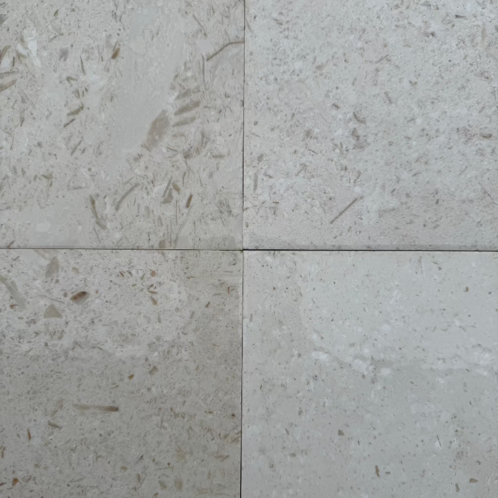 premium high quality Turkish Shell Stone Limestone Tiles great for balcony, patio, pools and other interior & exterior areas and spaces
