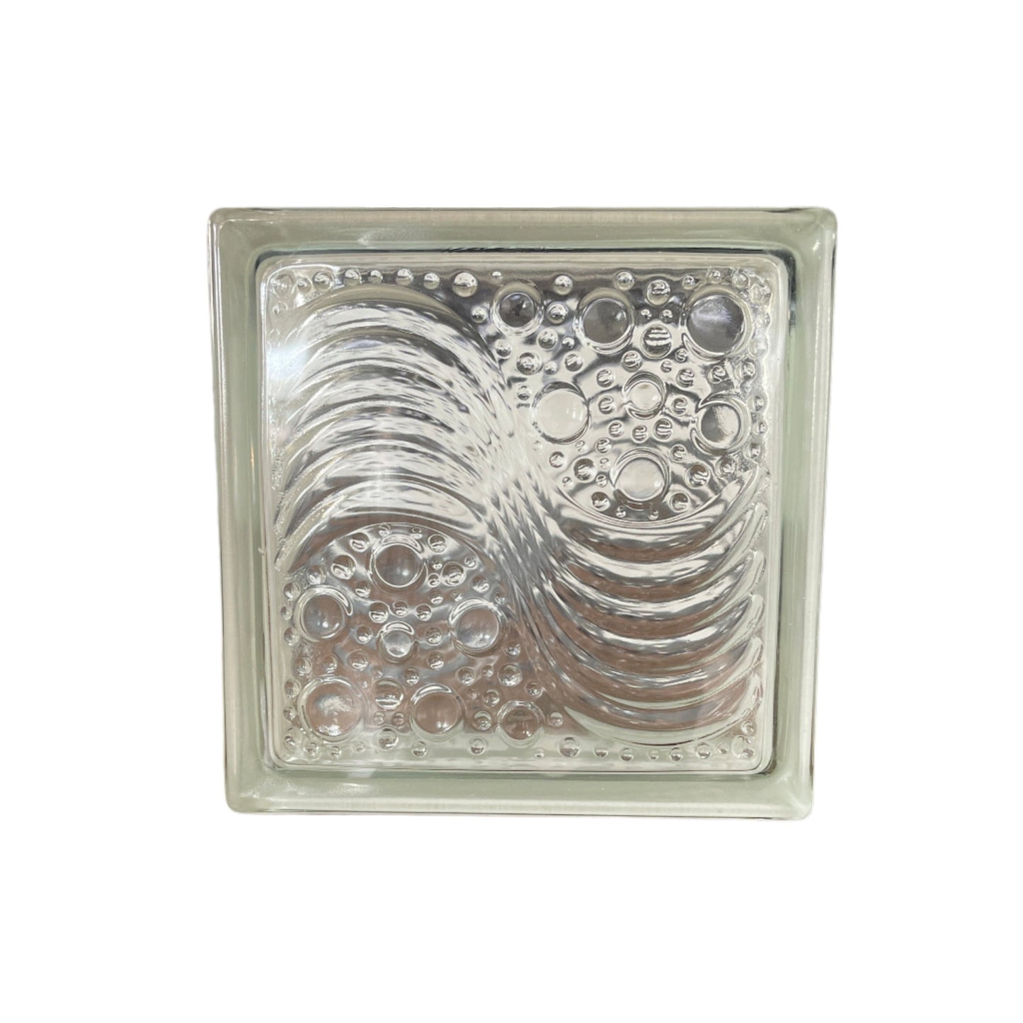 sea wave clear glass blocks