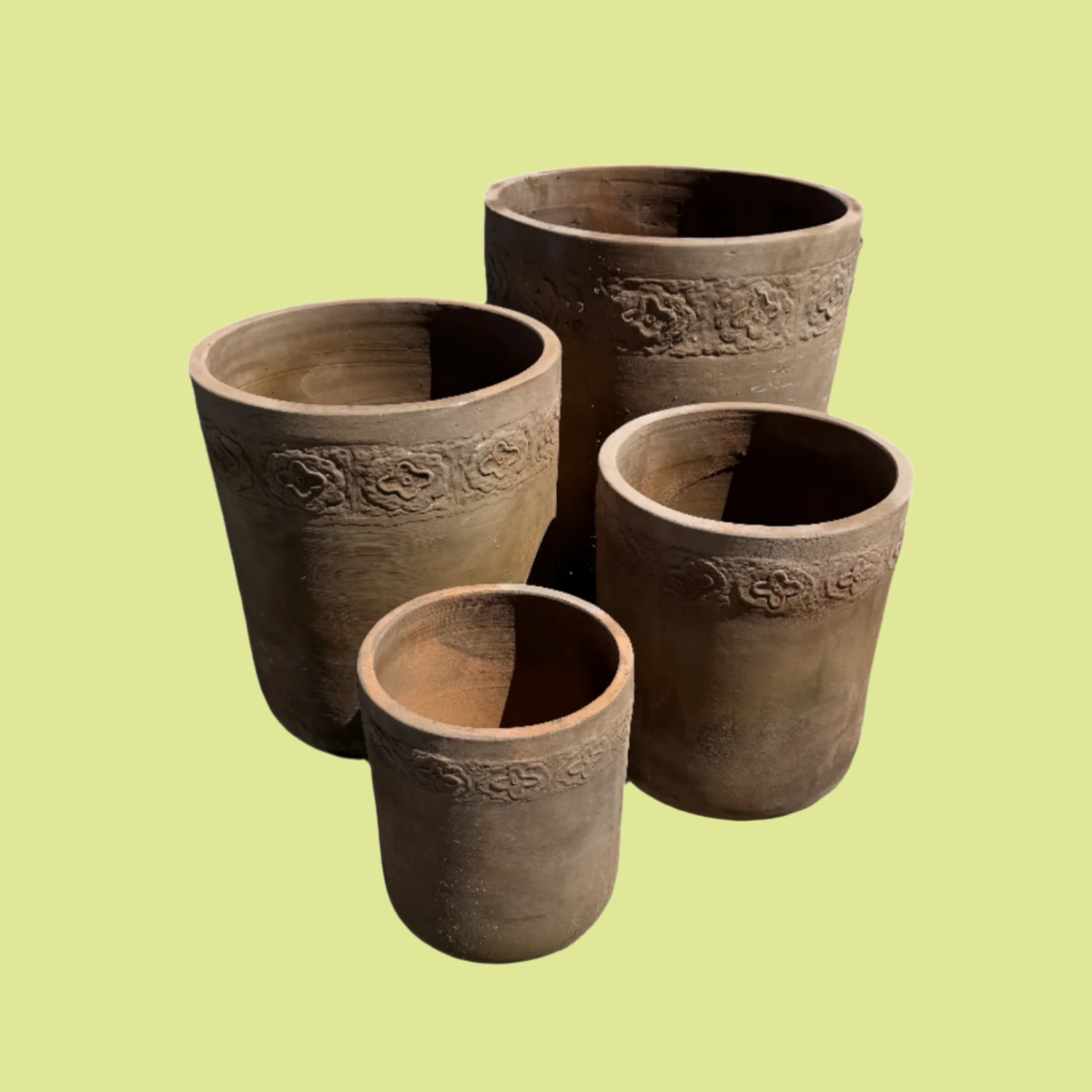 Antique Terracotta Tall U Pots S4