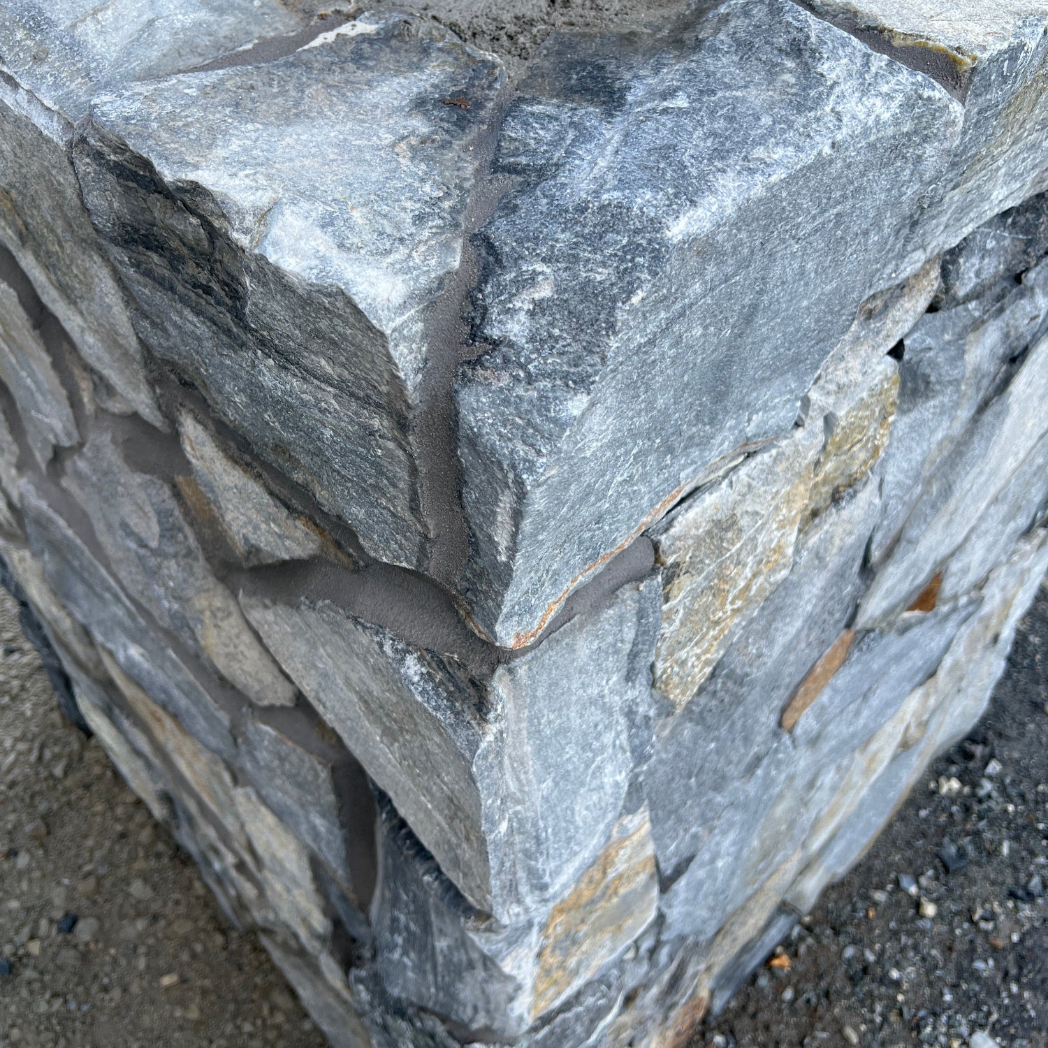 Diamond Blue Quartz Dynamic Stone Cladding Corners