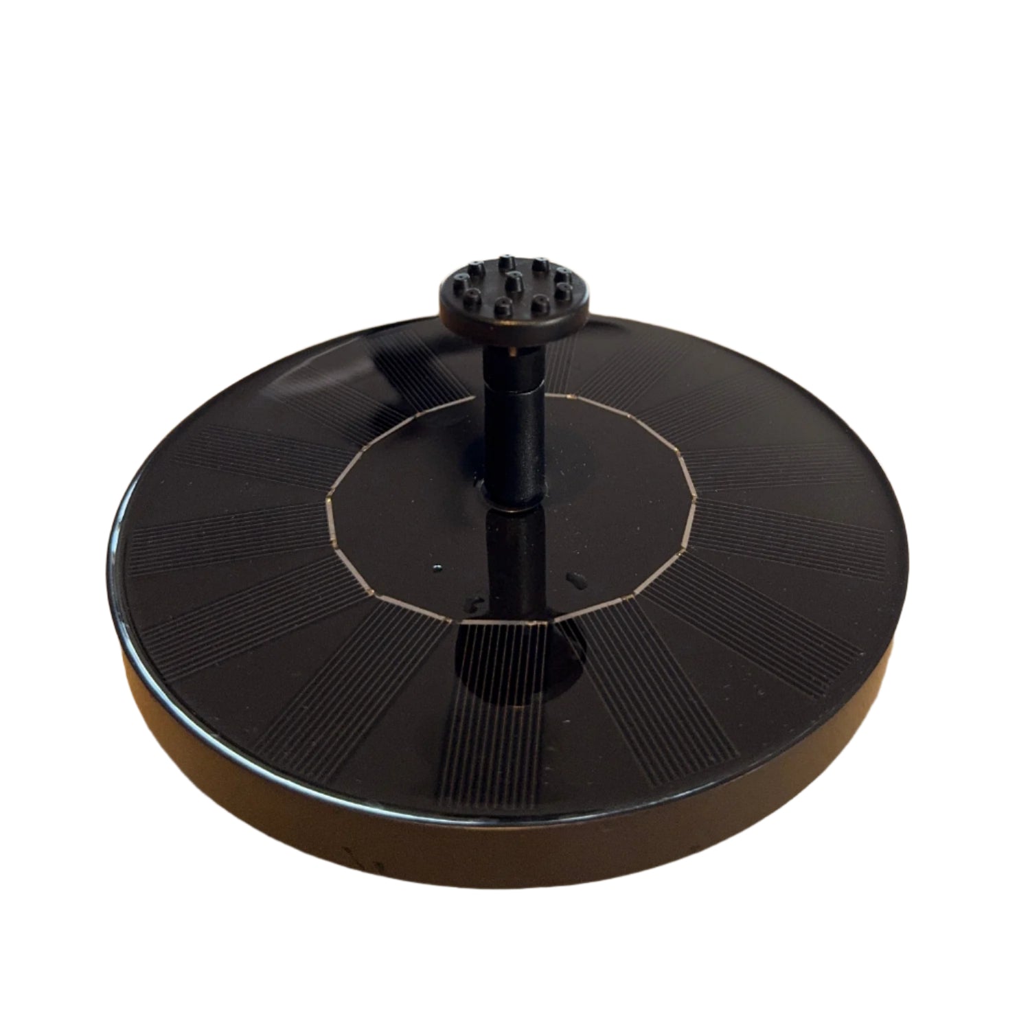 1.4 solar water fountain with long stem and nozzle plate