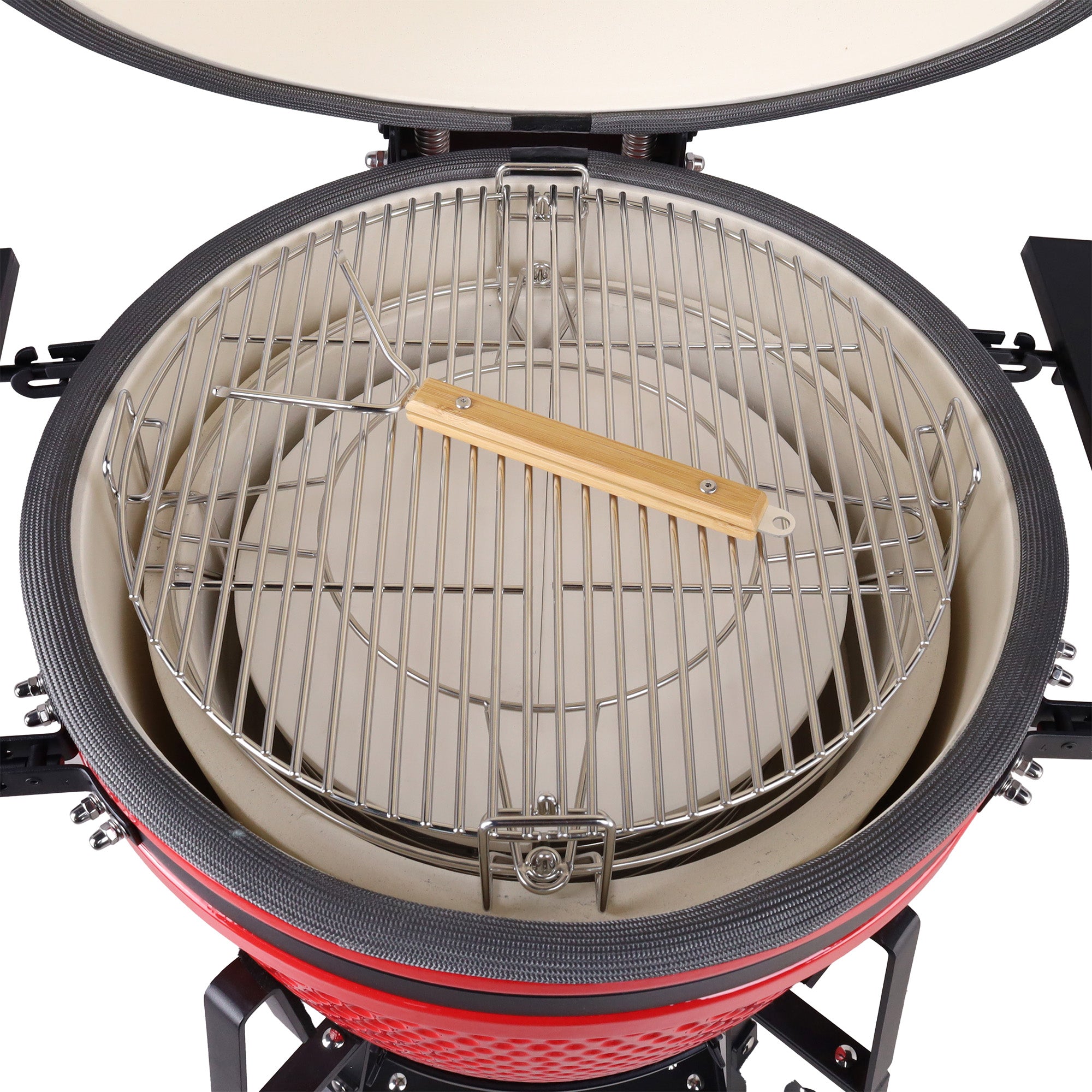 #Casa Lusso 21" Egg BBQ Colour Options_casa lusso flame red kamado