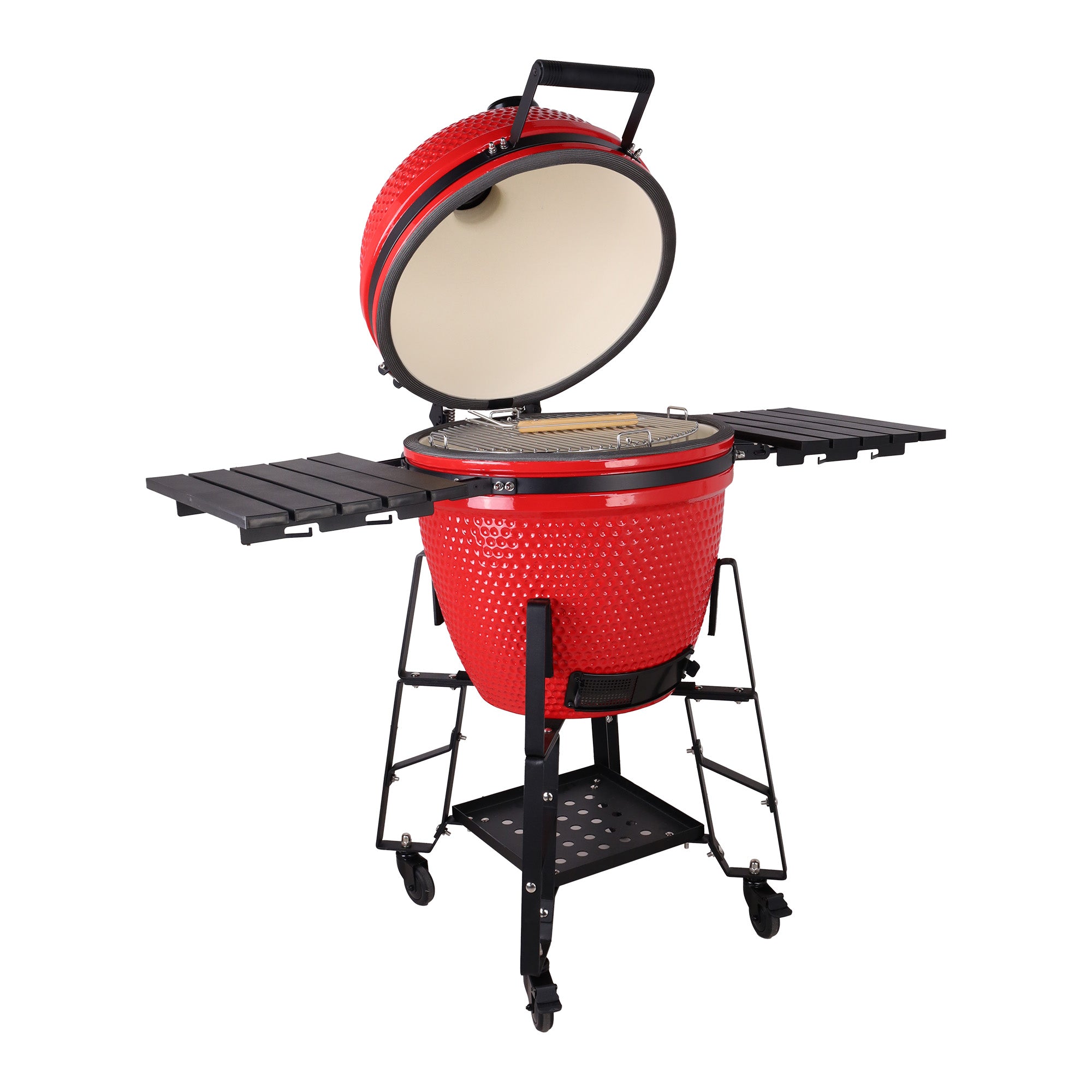 #Casa Lusso 21" Egg BBQ Colour Options_casa lusso flame red kamado