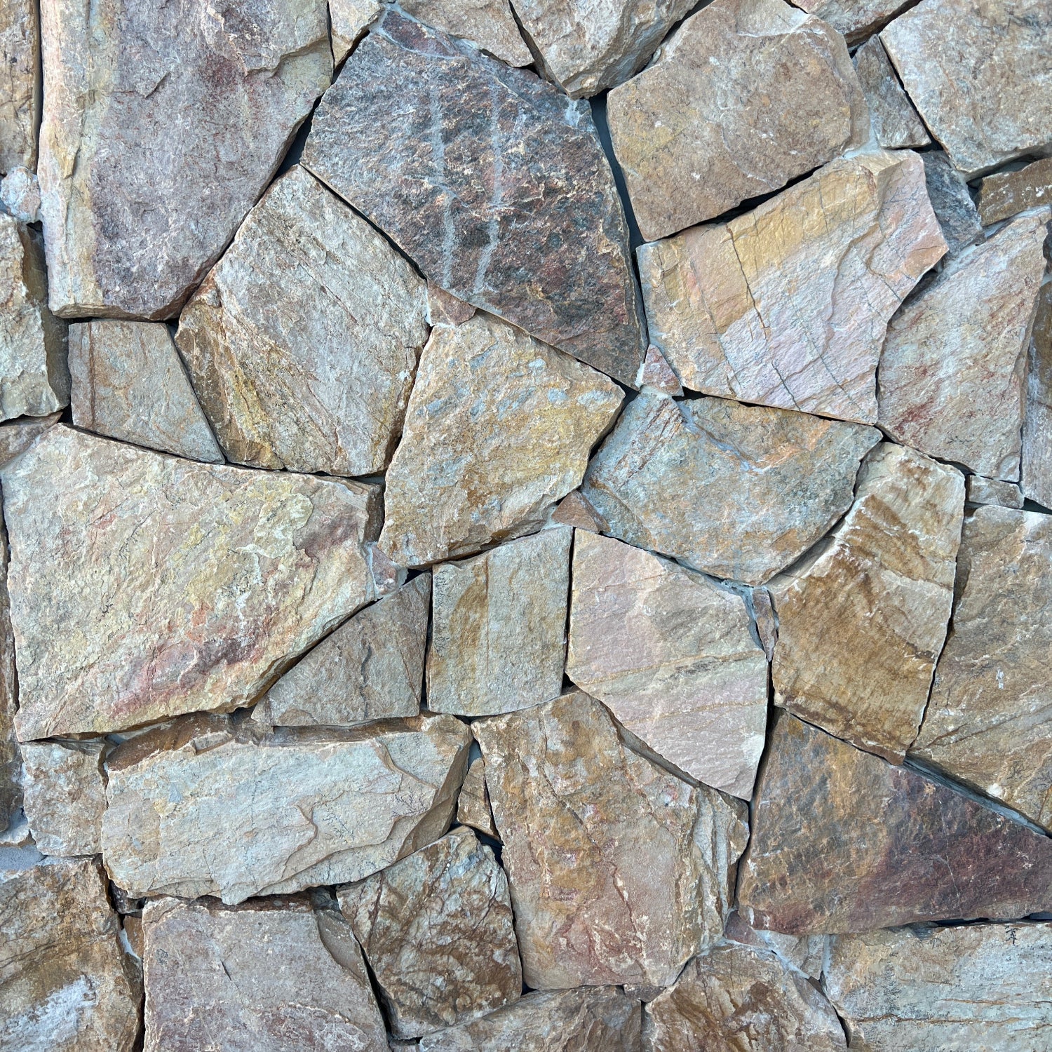 sunset yellow slate random freeform natural Stone Cladding for building, home decoration, renovations, interior & exterior walls, garden features and feature walls. 