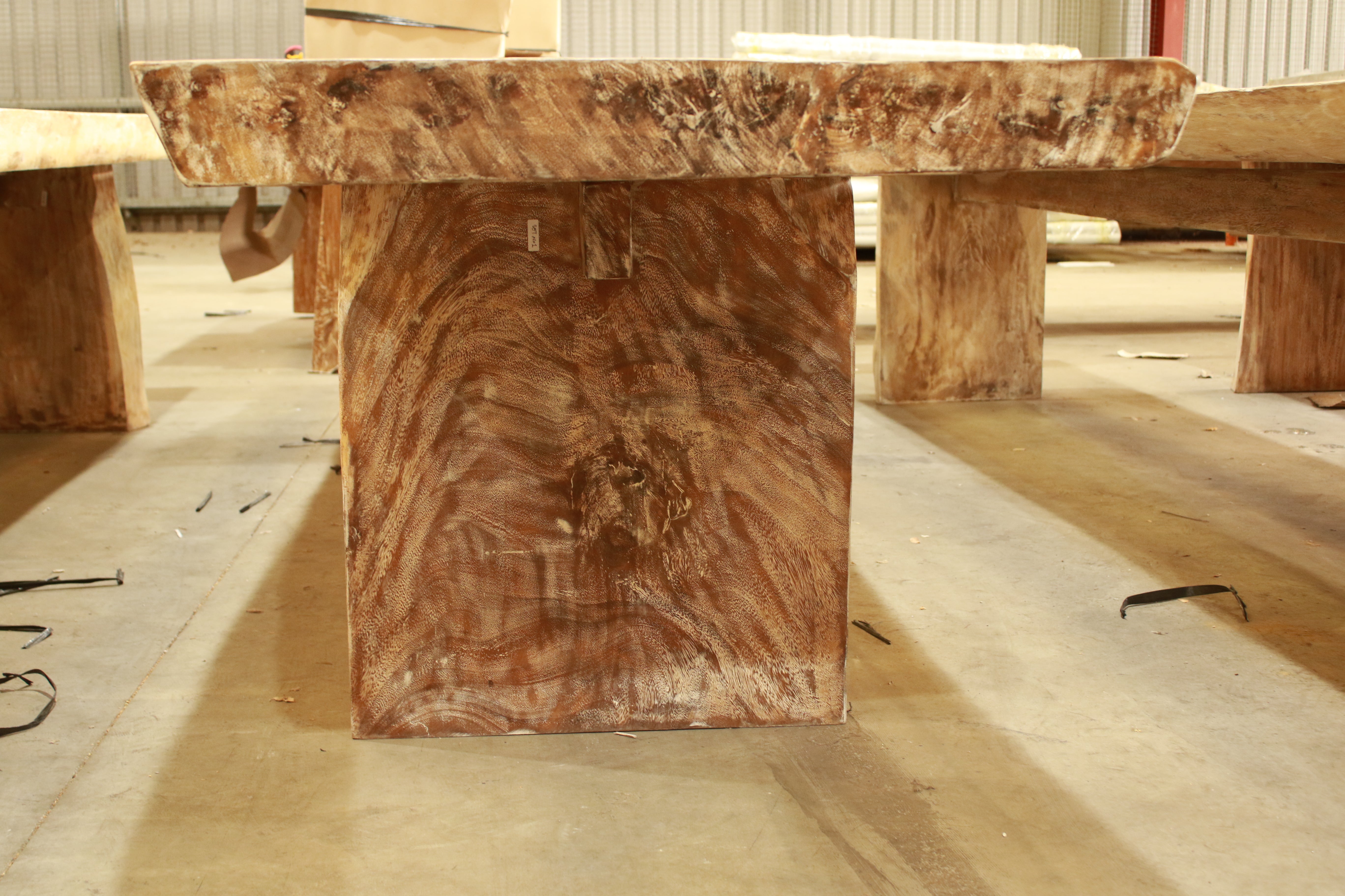 Solid Suar timber indoor and outdoor rustic handmade dining table