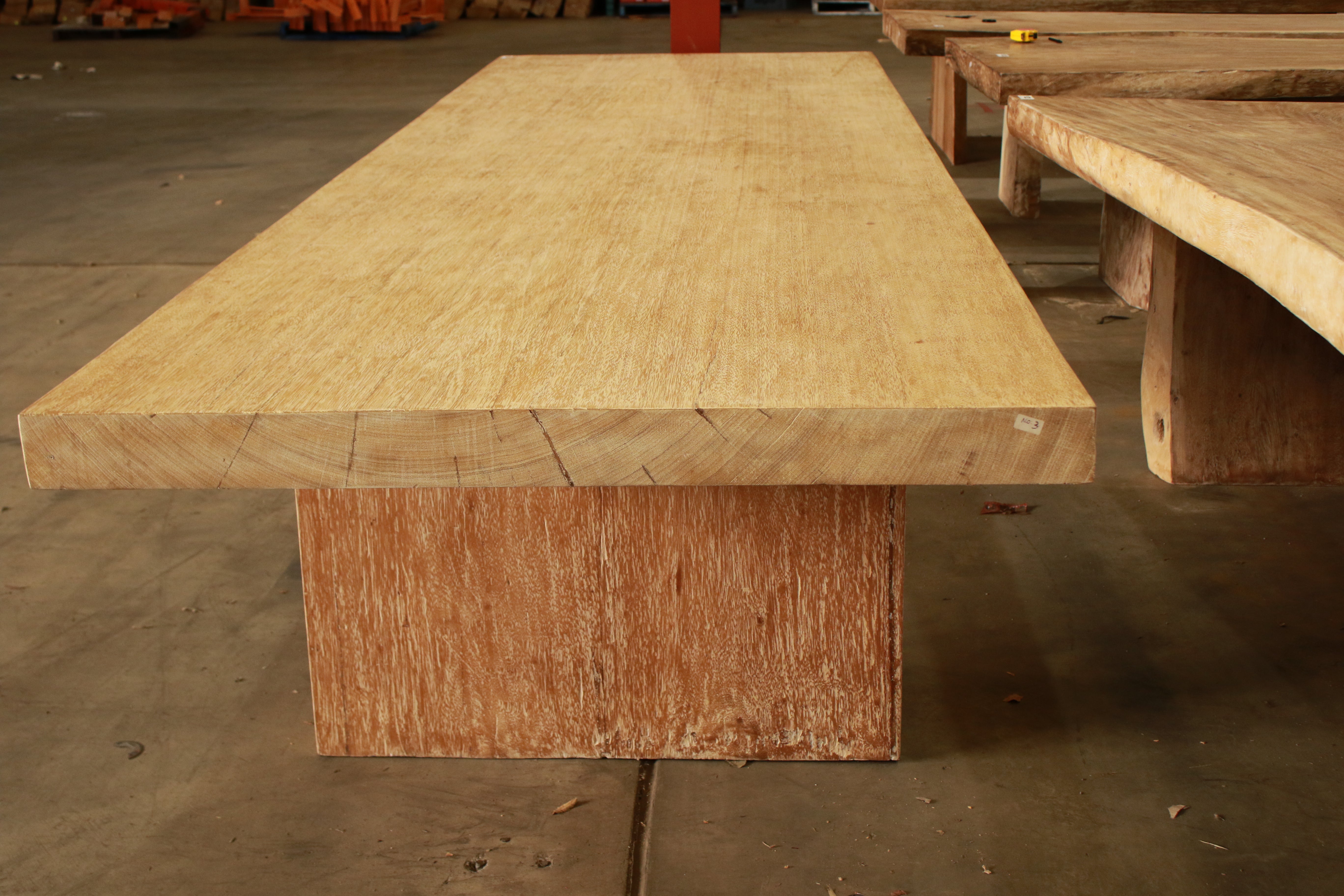 Solid Suar timber indoor and outdoor rustic handmade dining table
