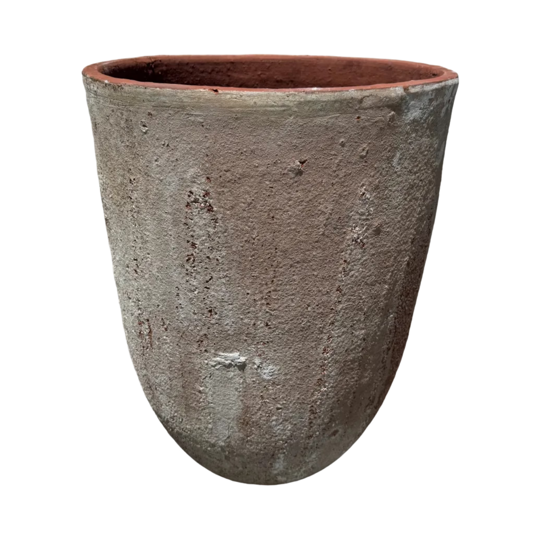 Ancient Vietnamese tall large U pot great for the garden