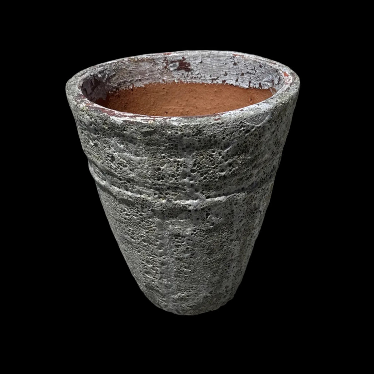 Lava Rock Atlantis Motive Cone Pots S4 - Venice Street Living Coastal Garden Pot Planter (4)