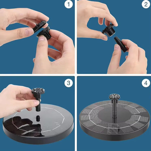 Water Fountain Solar No Battery
