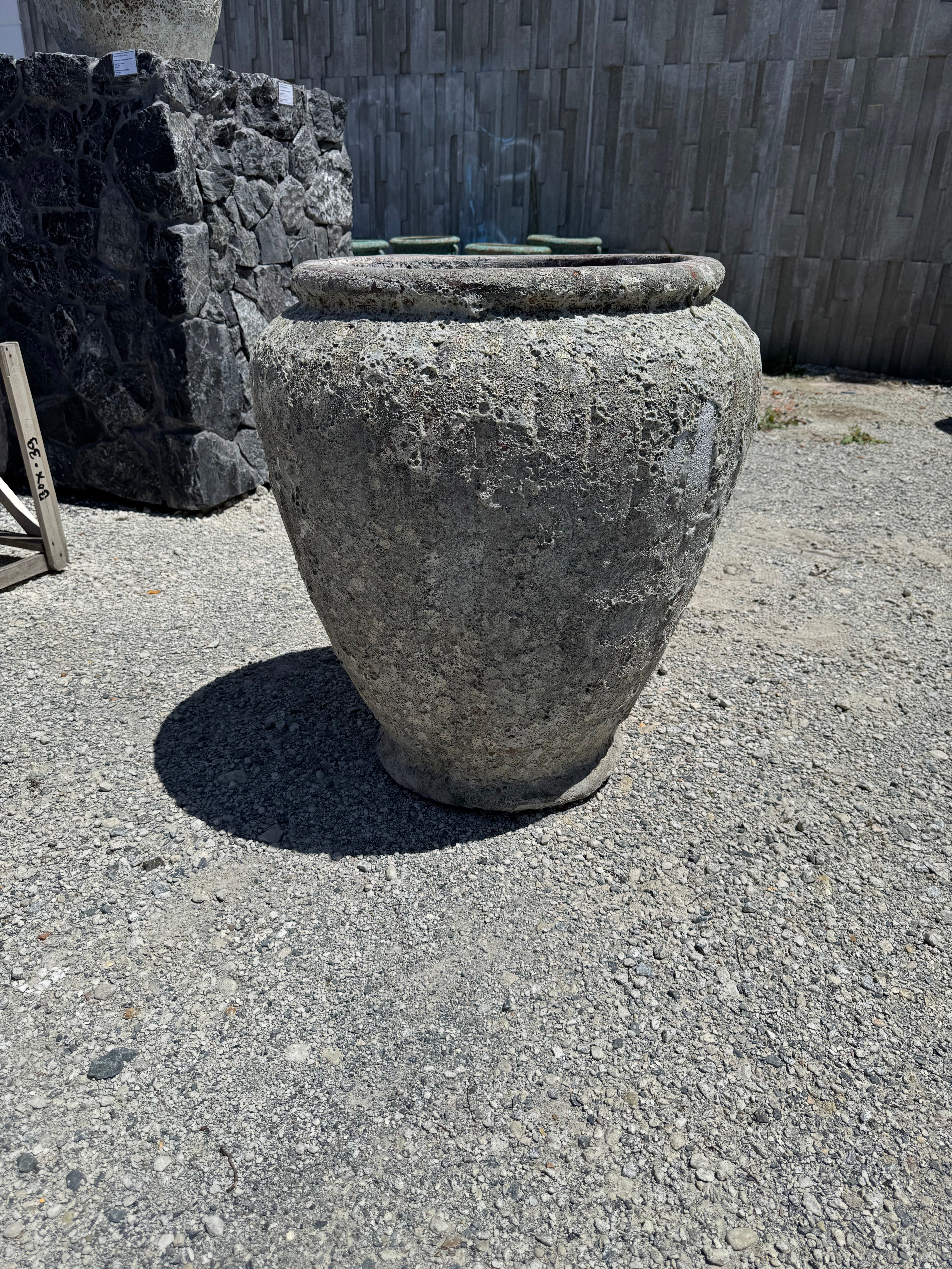 Lava Rock Atlantis Garden Urn in large size