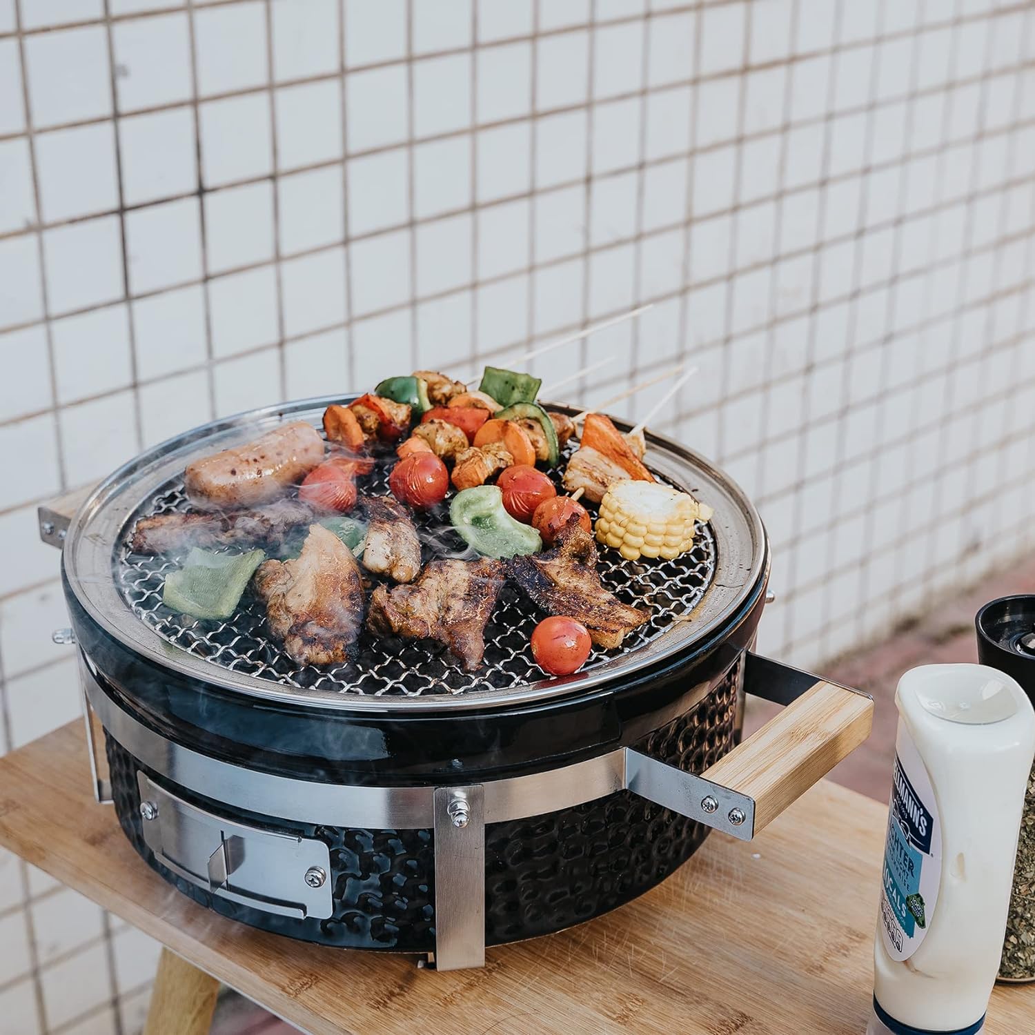 Casa Lusso 13" Round Hibachi Charcoal Grill