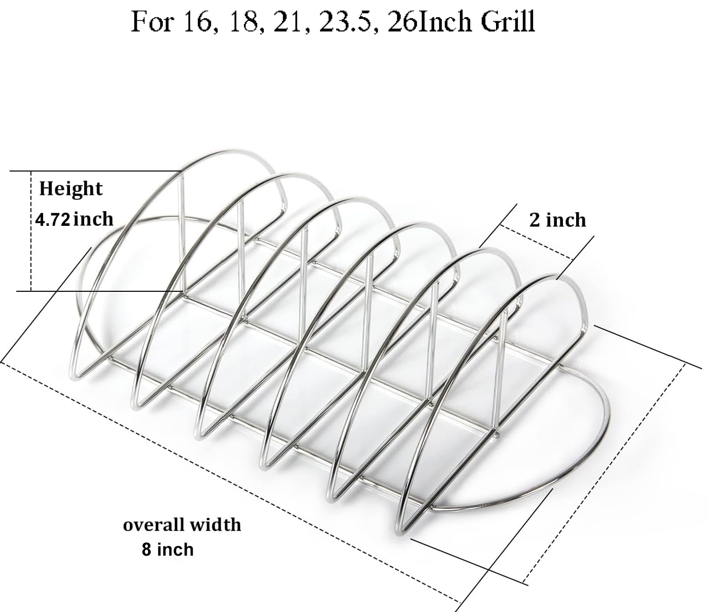 Casa Lusso Egg BBQ Rib Rack