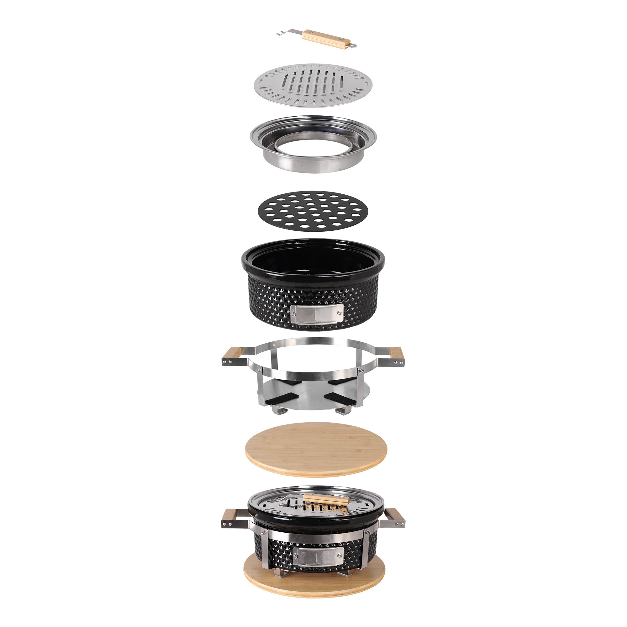 Casa Lusso Round Hibachi Grill Pan & Oil/Water Ring (pre-order)