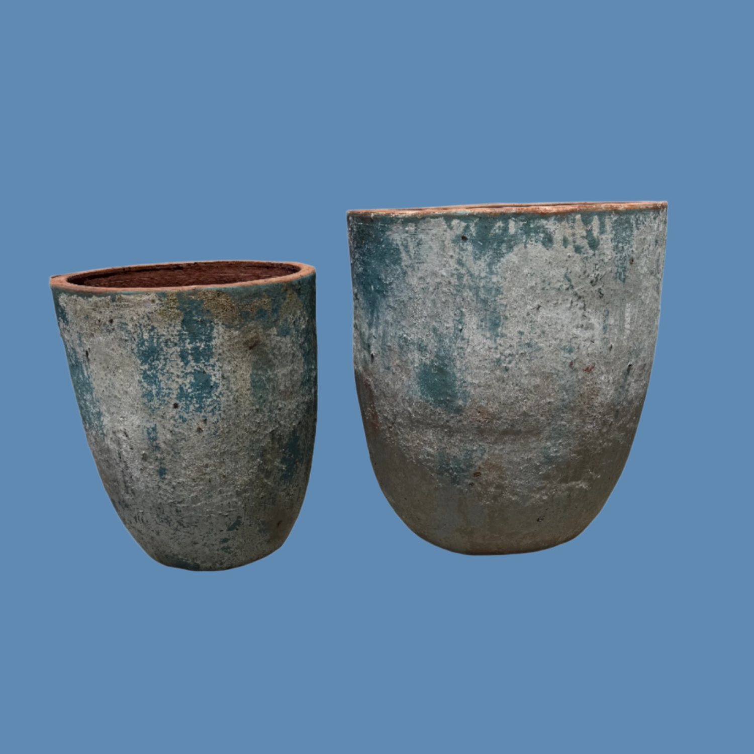 Ancient Blue Tall U Pots S2