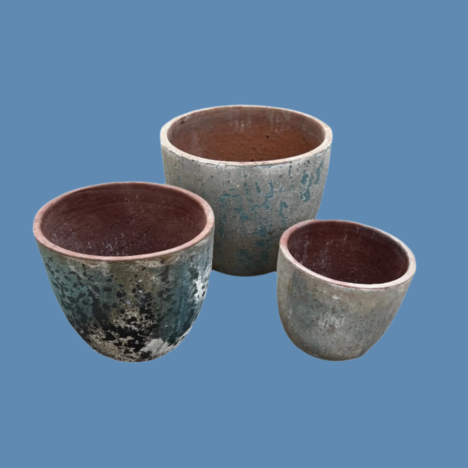 Blue Ancient Egg Pots S3