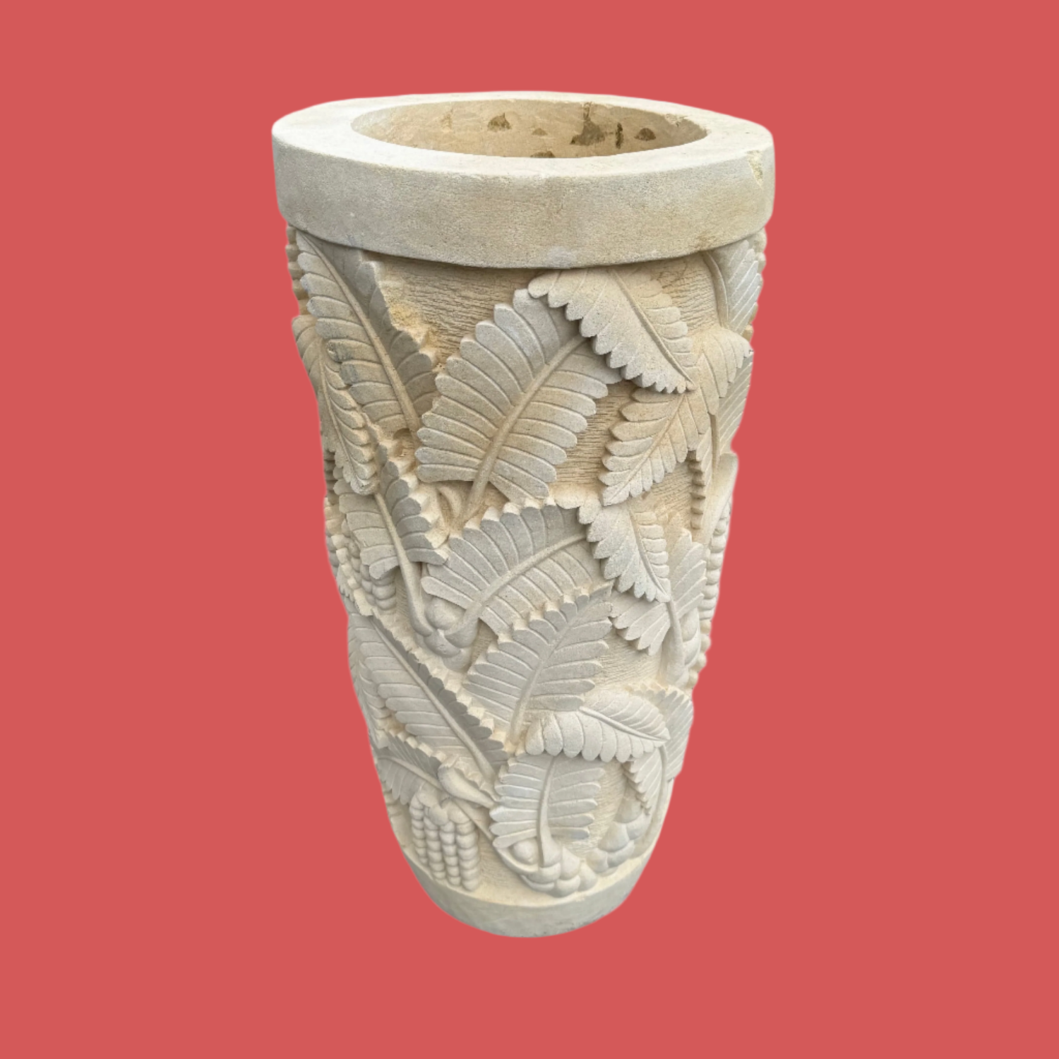 Limestone Ornate fruit Pot