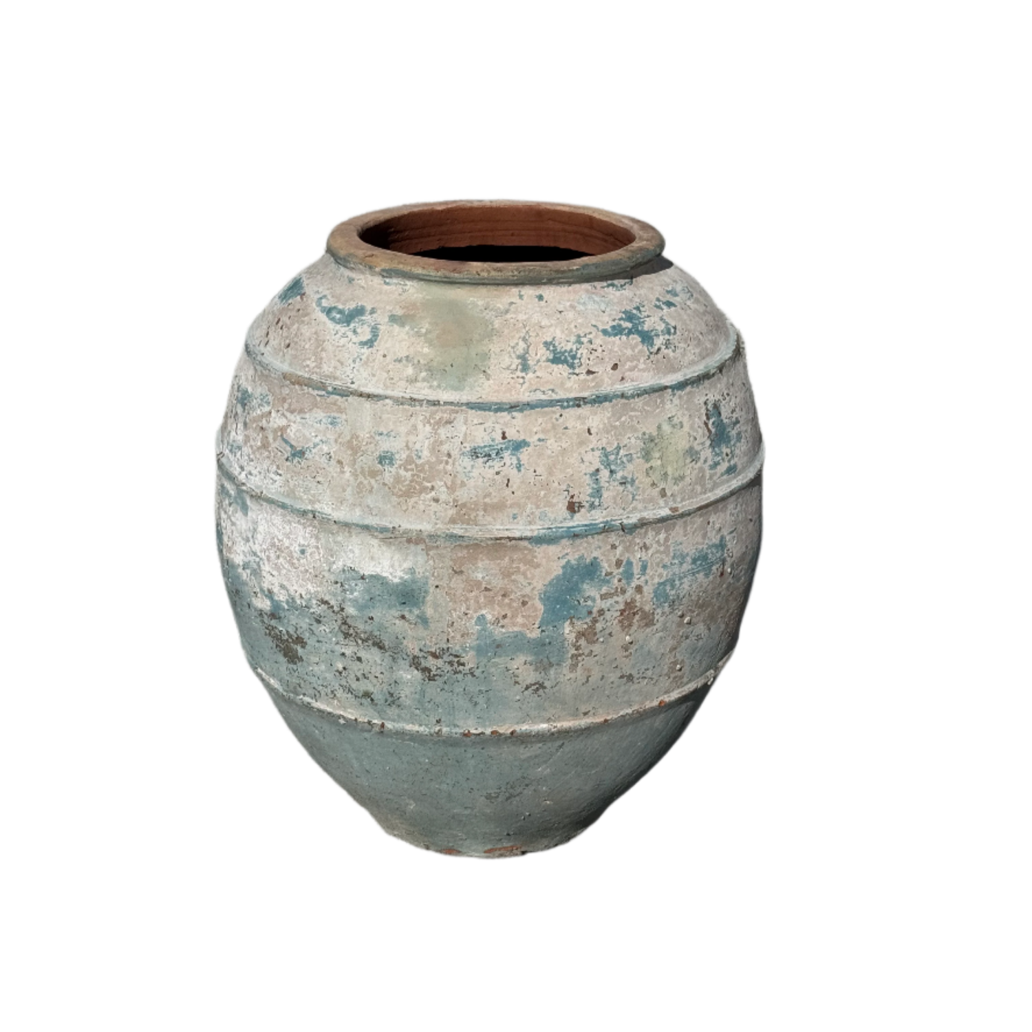 premium high-quality Vietnamese ancient blue 3 rib belly urn great for adding charm to your outdoor area
