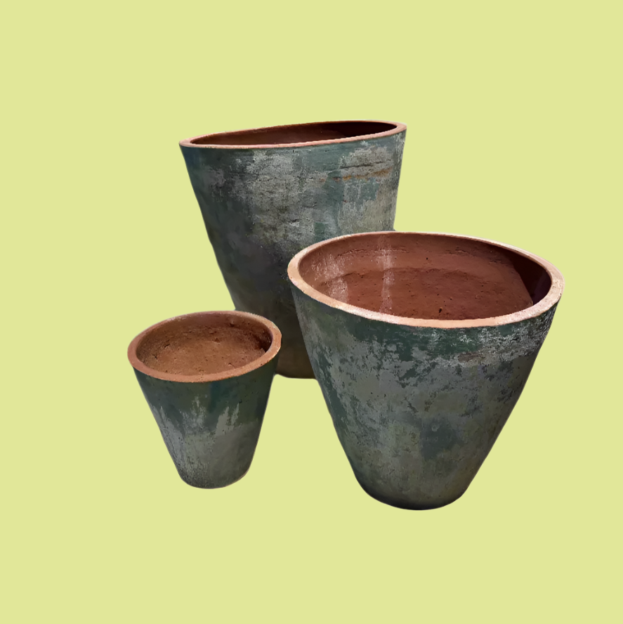 XL Ancient Tall Cone Tree Planters S3